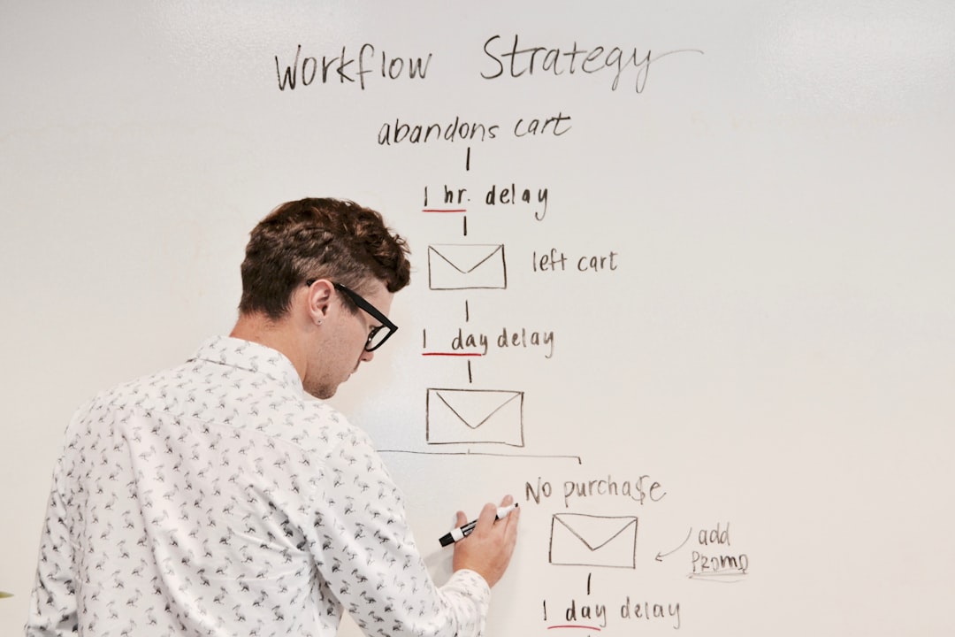 digital marketing strategies concept - man writing on white board