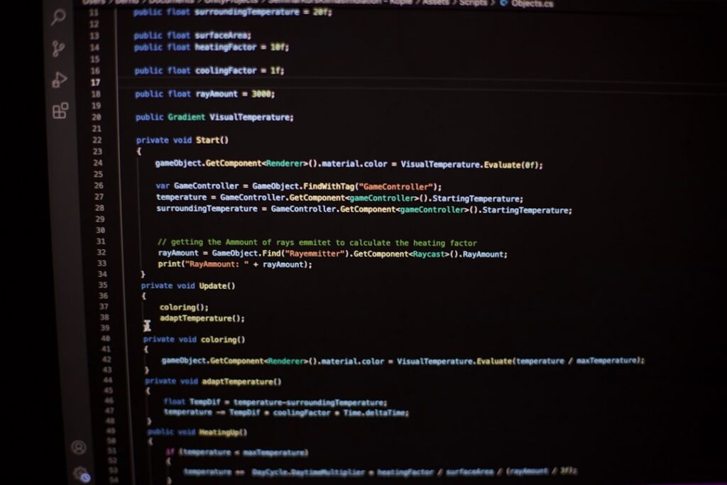 how to fix bugs inside code - a computer screen with a bunch of lines on it